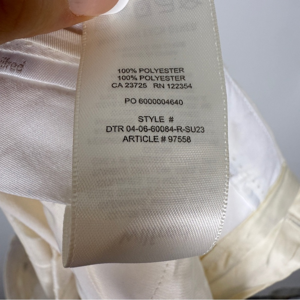 Aritzia Wilfred Effortless Pant 25” inseam Ivory Wide Leg Trouser Size 6 NWOT - Picture 9 of 9